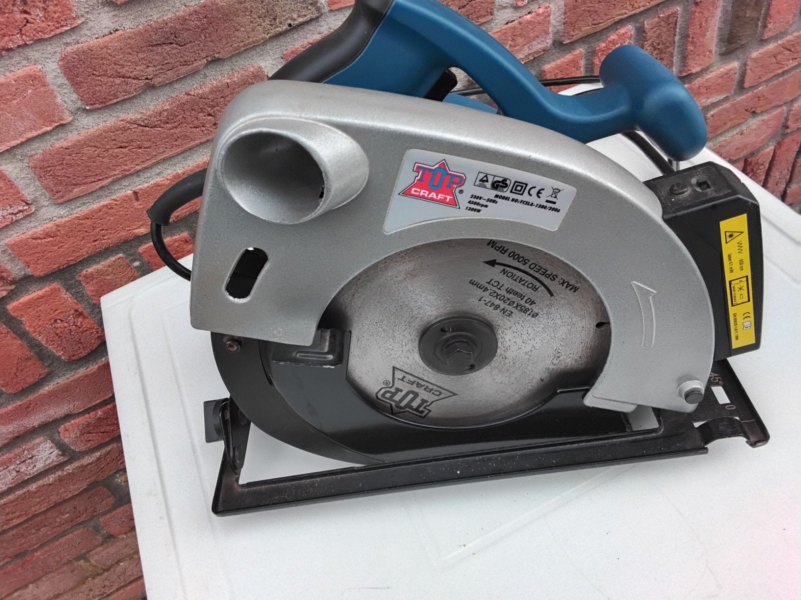 Top Craft Cirkelzaag 1300W - Goede staat, Ophalen