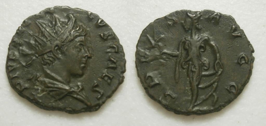 Romeinse munt Tetricus II AE Antoninianus - SPES AVGG AD 274, Ophalen of Verzenden, Italië, Losse munt
