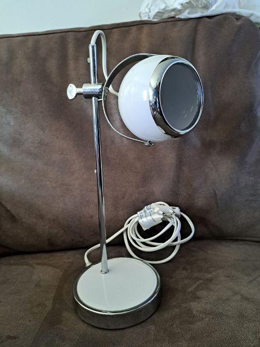 Vintage leitmotiv eyeball tafellamp, Ophalen, Zo goed als nieuw, Metaal, Minder dan 50 cm