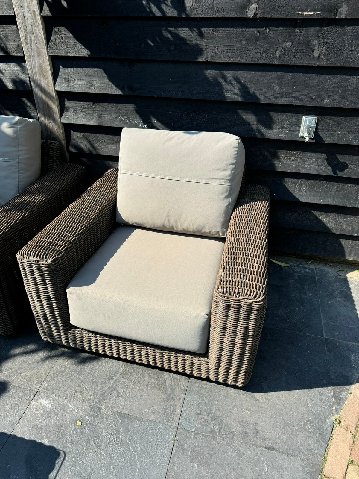 4SO 4 Seasons Outdoor Kingston Loungeset, Ophalen, Zo goed als nieuw, Wicker, Bank