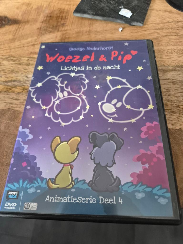 Woezel & Pip: Lichtjes in de nacht - Animatie Deel 4 DVD, Gebruikt, Alle leeftijden, Poppen, Ophalen of Verzenden