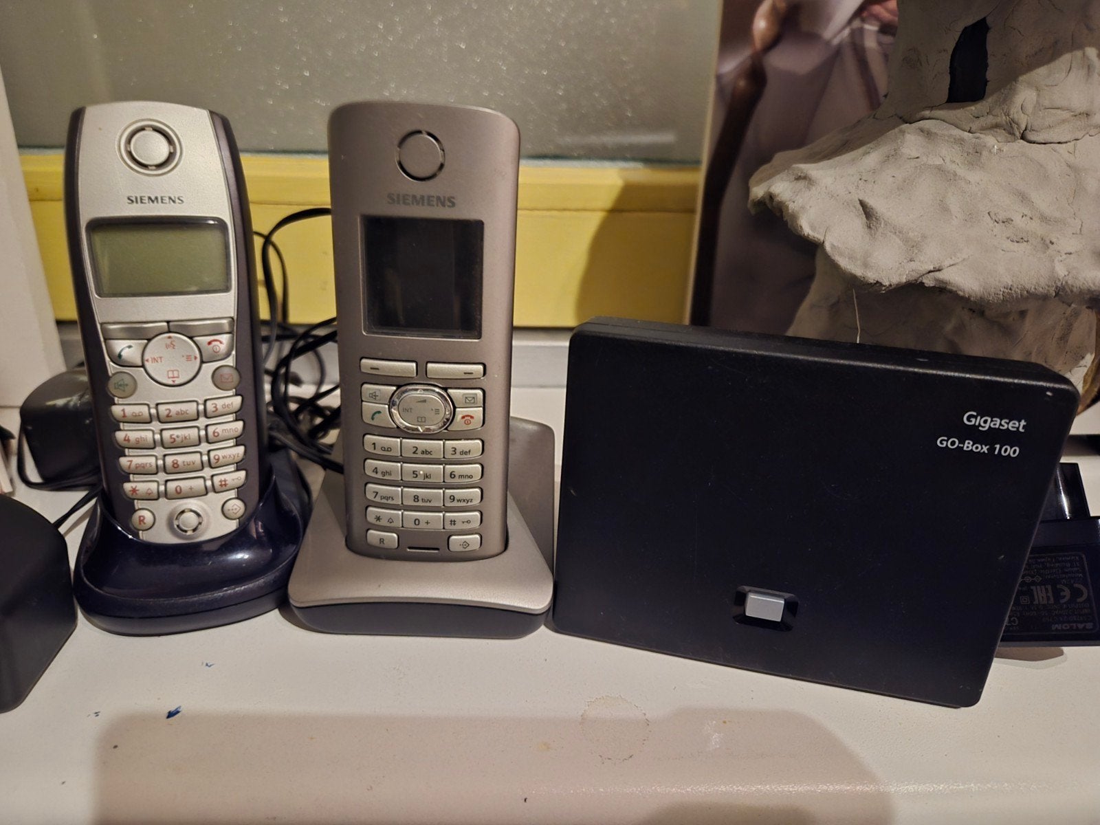 Siemens Gigaset Go-Box 100 met 2 draadloze telefoons, Ophalen of Verzenden, Gebruikt, 2 handsets
