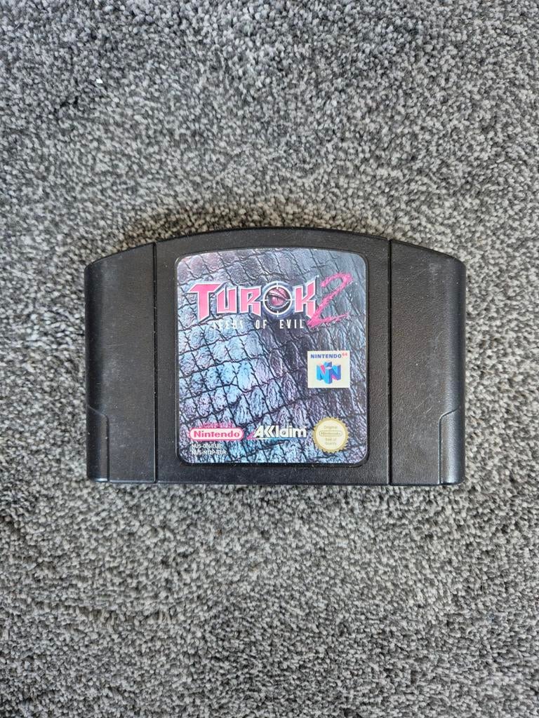 Turok 2: Seeds of Evil - Nintendo 64 (N64) Game, Gebruikt, Shooter, 1 speler, Ophalen of Verzenden