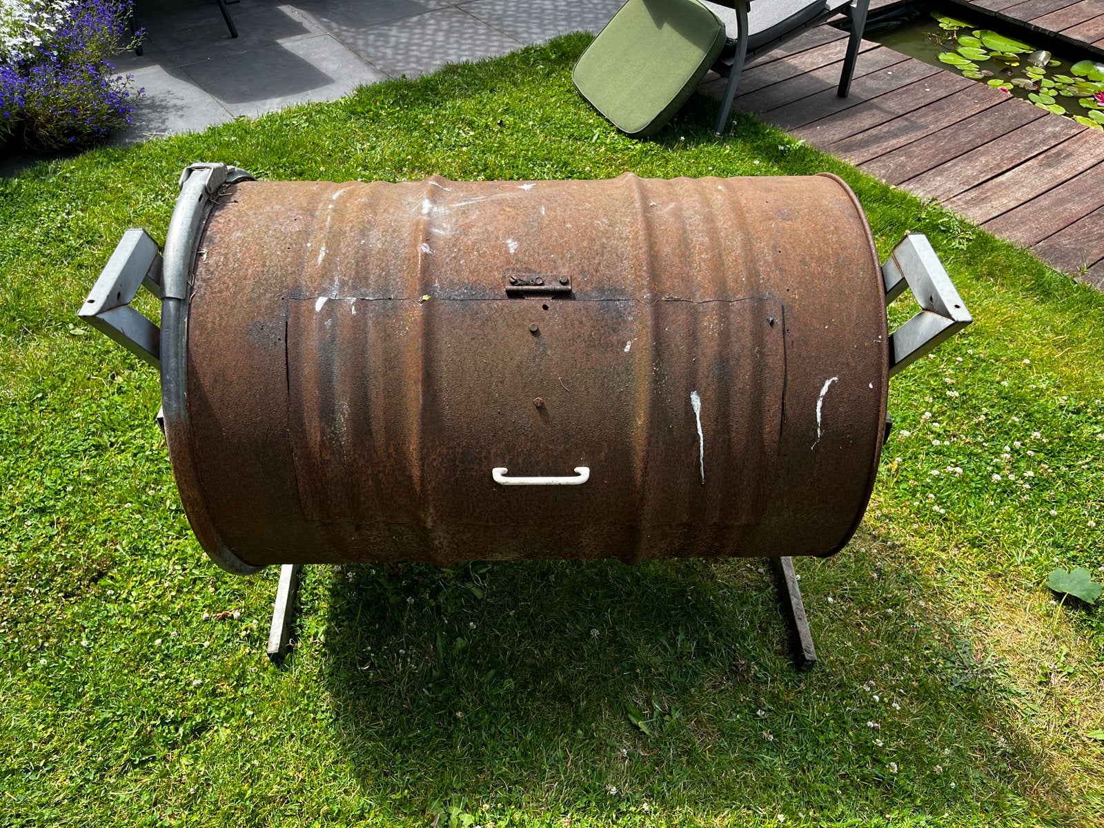 Vuurton van olievat, Ophalen, Gebruikt