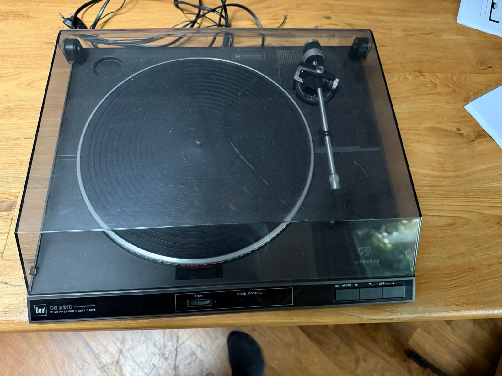 Dual CS2210 platen speler. Revisie en naald nodig., Audio, Tv en Foto, Platenspelers, Ophalen, Automatisch, Platenspeler, Niet werkend