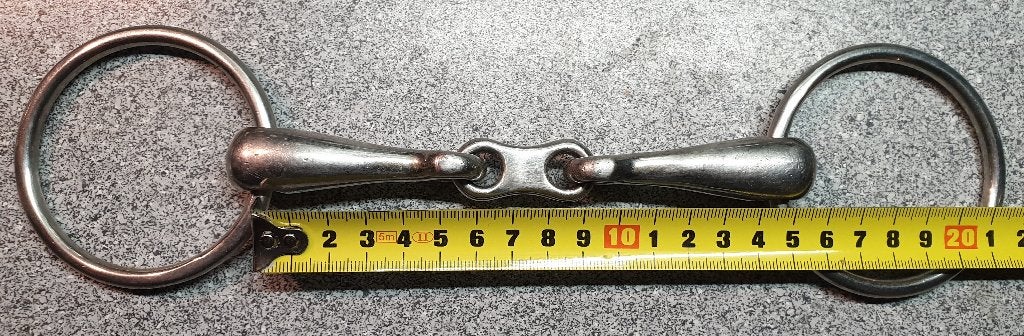 Dubbel gebroken watertrensbitje, maat 14,5 cm, Dieren en Toebehoren, Gebruikt, Ophalen of Verzenden, Bit, Overige merken