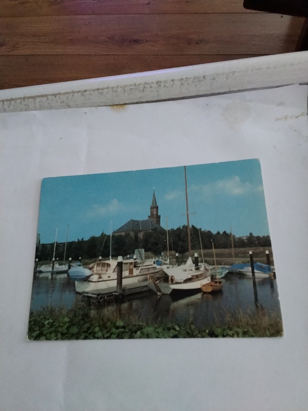 Ansichtkaart Alblasserdam Jachthaven - Vintage, Verzamelen, Ophalen of Verzenden, 1960 tot 1980, Ongelopen, Zuid-Holland