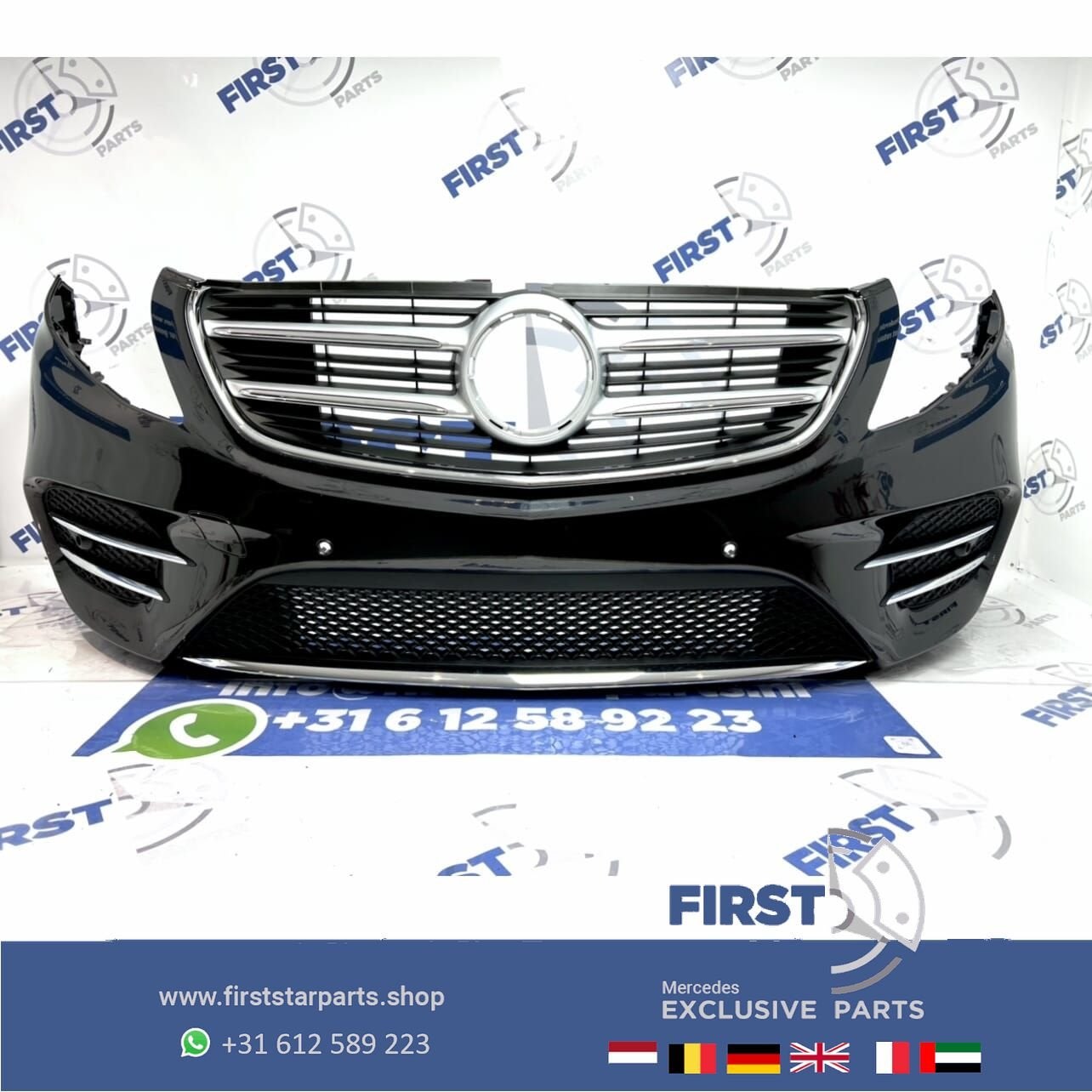 W447 BUMPER VITO / V KLASSE AMG VOORBUMPER A4478851000 COMPL, Auto-onderdelen, Carrosserie en Plaatwerk, Gebruikt, -, Voor, Ophalen of Verzenden