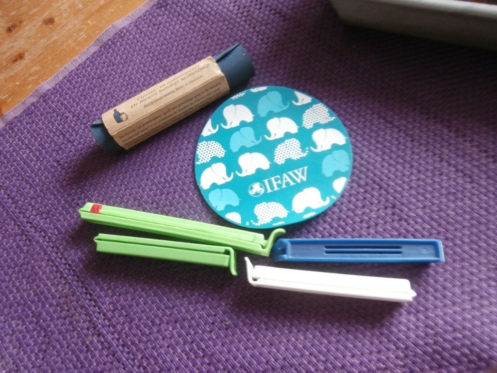 flesopener pottenopener potopener anti slip sluitclips klem, Kunststof, Ophalen of Verzenden, Zo goed als nieuw, Overige typen