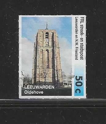 1990 Fryslanpost Oldehove 50 ct gestempeld, Postzegels en Munten, Postzegels | Nederland, Ophalen of Verzenden, Gestempeld