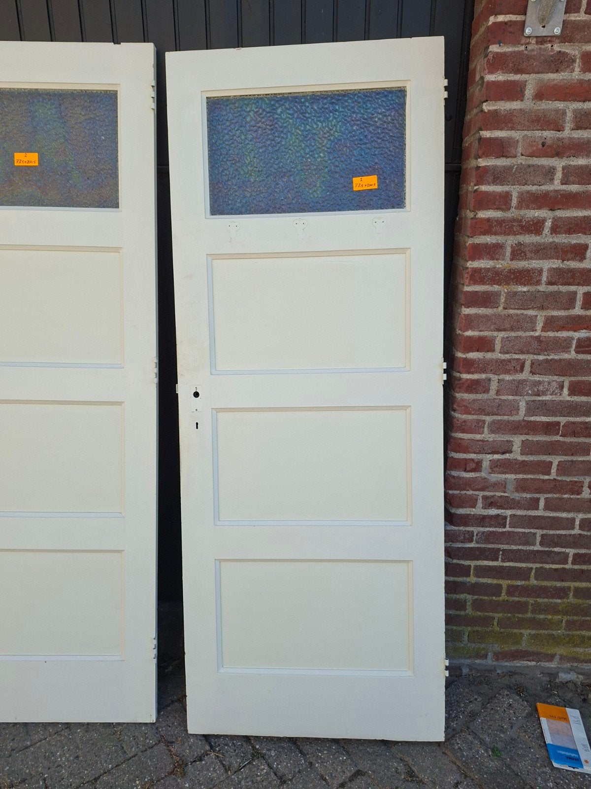 2 deuren., Doe-het-zelf en Verbouw, Deuren en Horren, Ophalen, Gebruikt, Minder dan 80 cm, Binnendeur