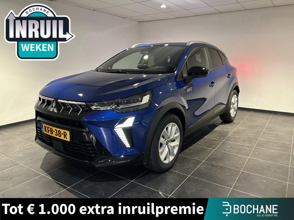 Mitsubishi ASX 1.8 HEV AT Intense | Apple Carplay/Android Au, Auto's, Mitsubishi, Stof, Euro 6, 4 cilinders, Blauw
