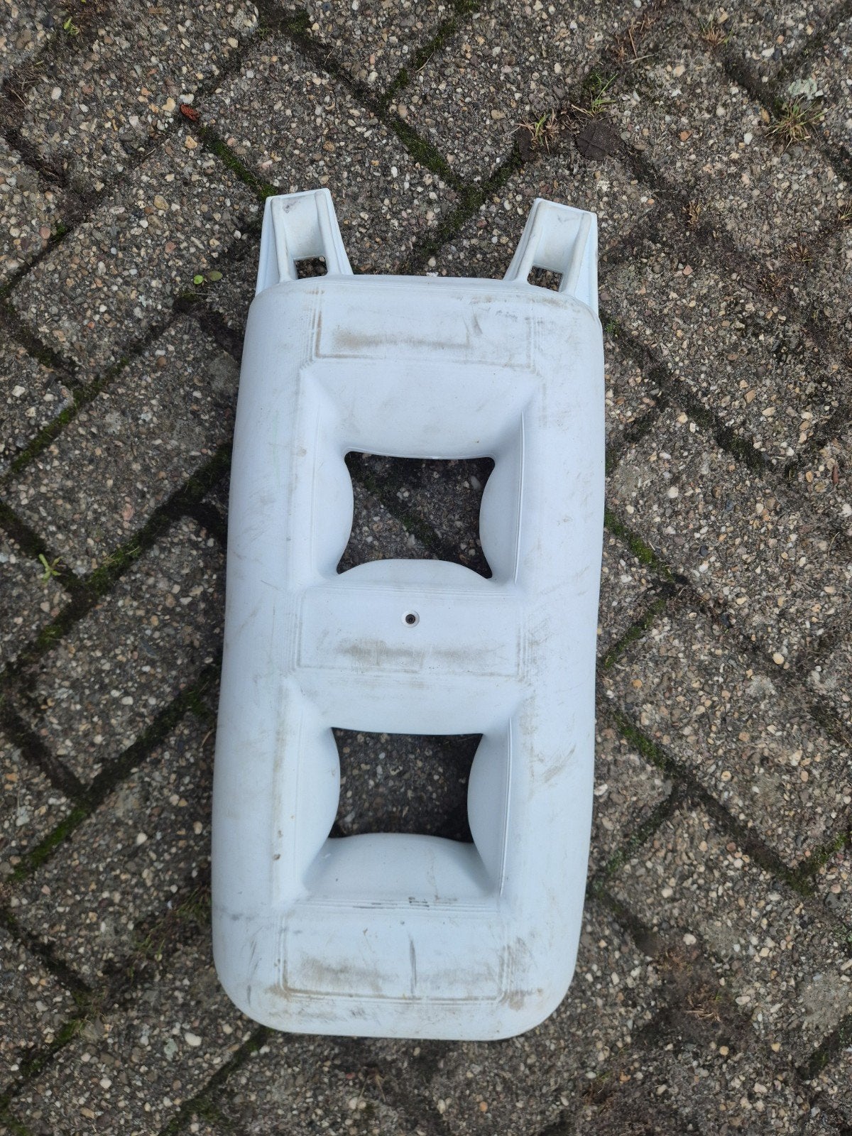 Trapfender / Stootwil boottrap 1 trede wit Talamex, Ophalen of Verzenden, Gebruikt