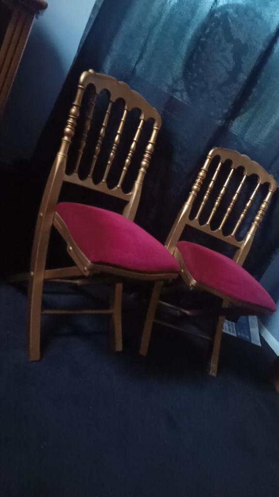 Set van 2 Franse theater Napoleon klapstoelen, Ophalen