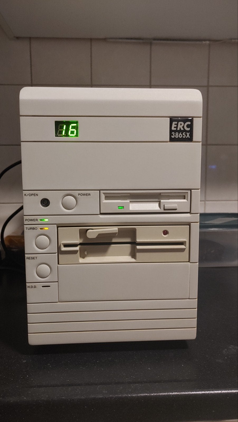 386SX 16MHZ Vintage Computer uit 1989, Computers en Software, Vintage Computers, Ophalen