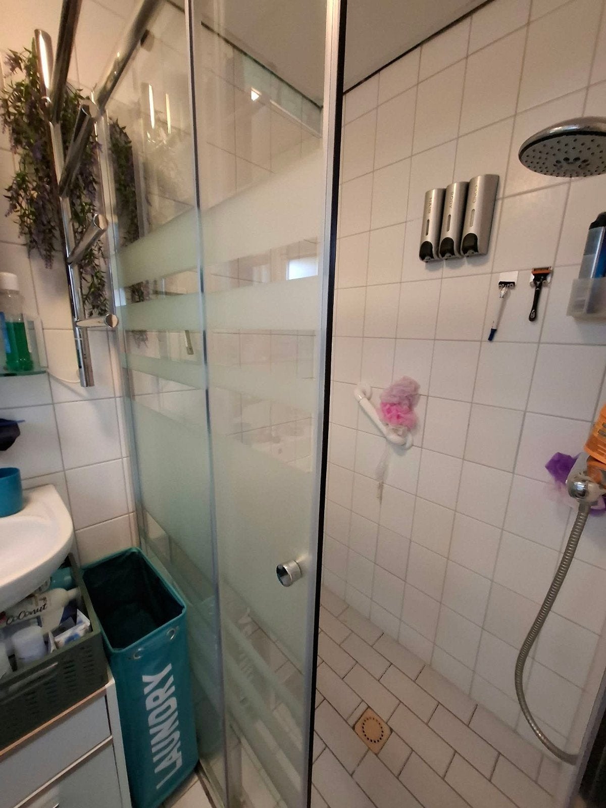 douche schuifdeur, Ophalen, Zo goed als nieuw, Glas, Douche