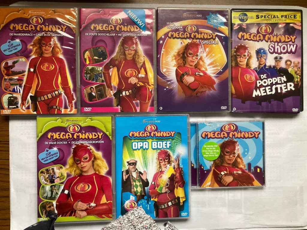 TK Mega Mindy Kabouter Plop en Piet Piraat DVD' s Zie Lijst, Avontuur, Gebruikt, Alle leeftijden, Overige typen