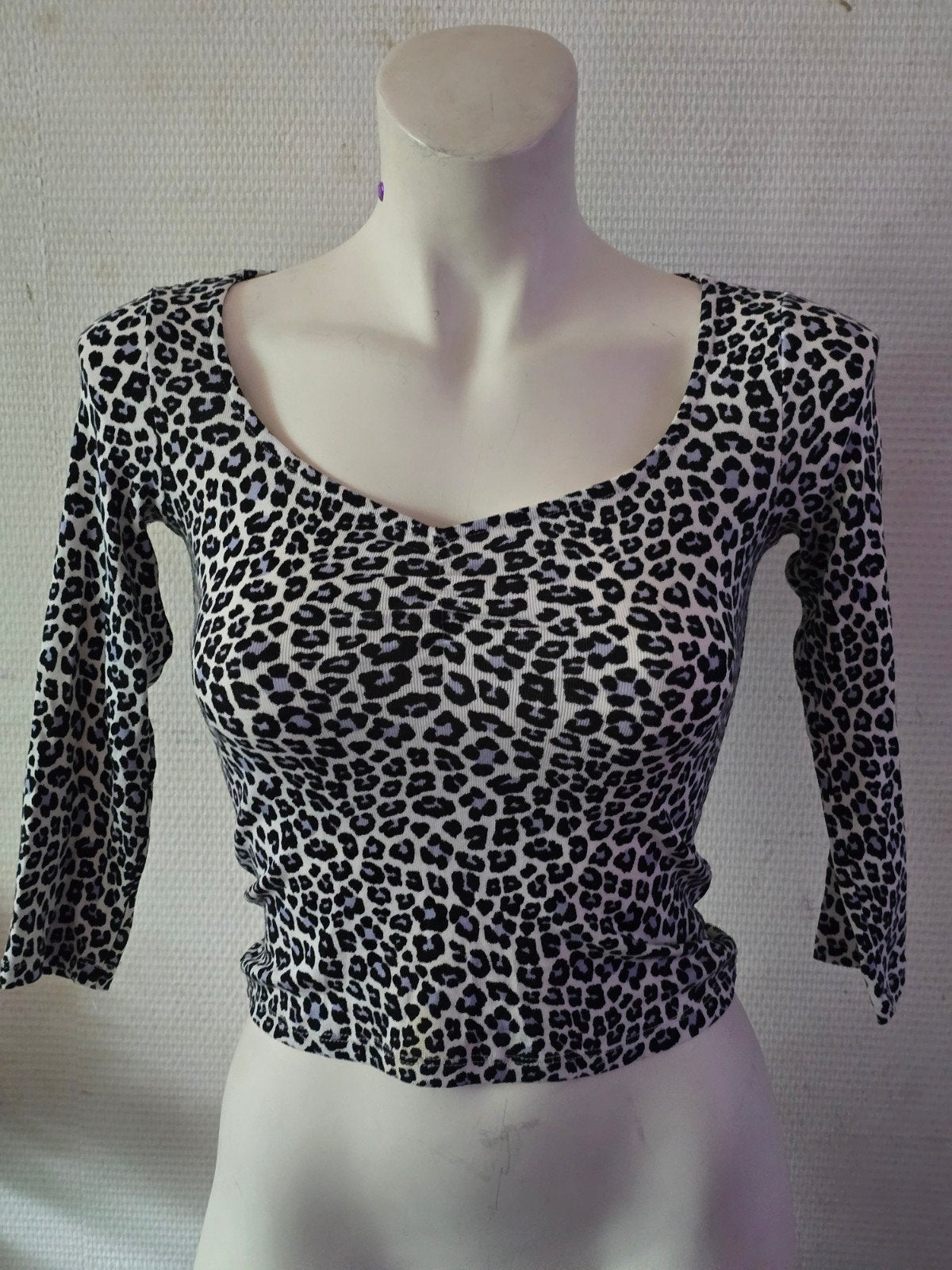 H&M Divided dames Leopard Print tuniek Maat XS, Zwart, H&M Divided, Ophalen of Verzenden, Maat 34 (XS) of kleiner