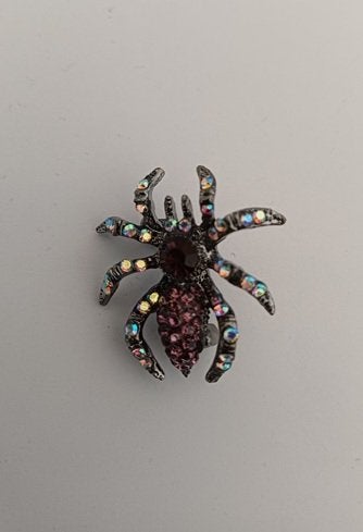 Broche spin roze paars, Ophalen of Verzenden, Nieuw, Roze, Overige materialen