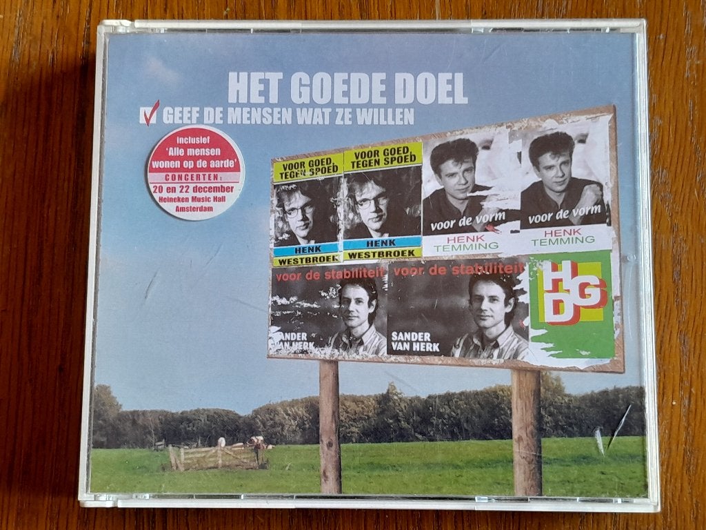 Het Goede Doel Geef De Mensen Wat Ze Willen dubbel CD, Cd's en Dvd's, Gebruikt, Ophalen of Verzenden, Verzamelalbum, Pop
