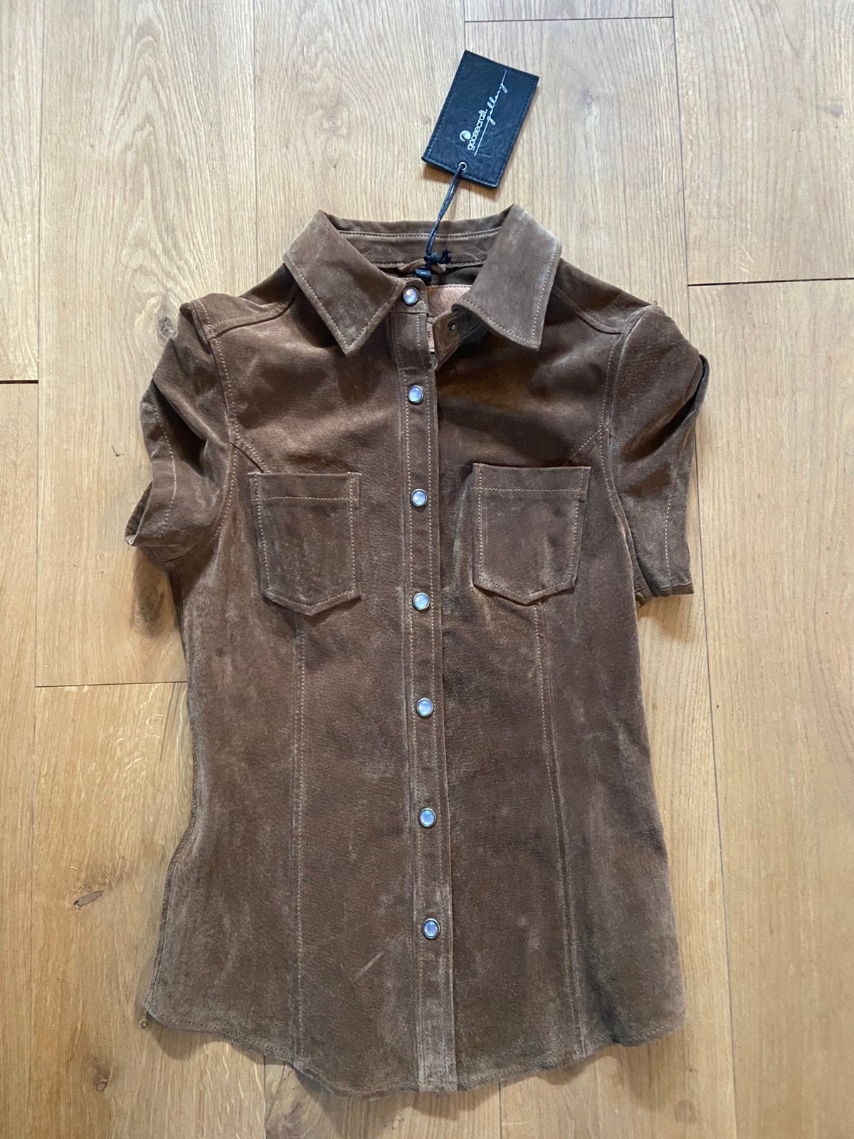 Suede giltje Goosecraft, Kleding | Dames, Ophalen of Verzenden, Zo goed als nieuw