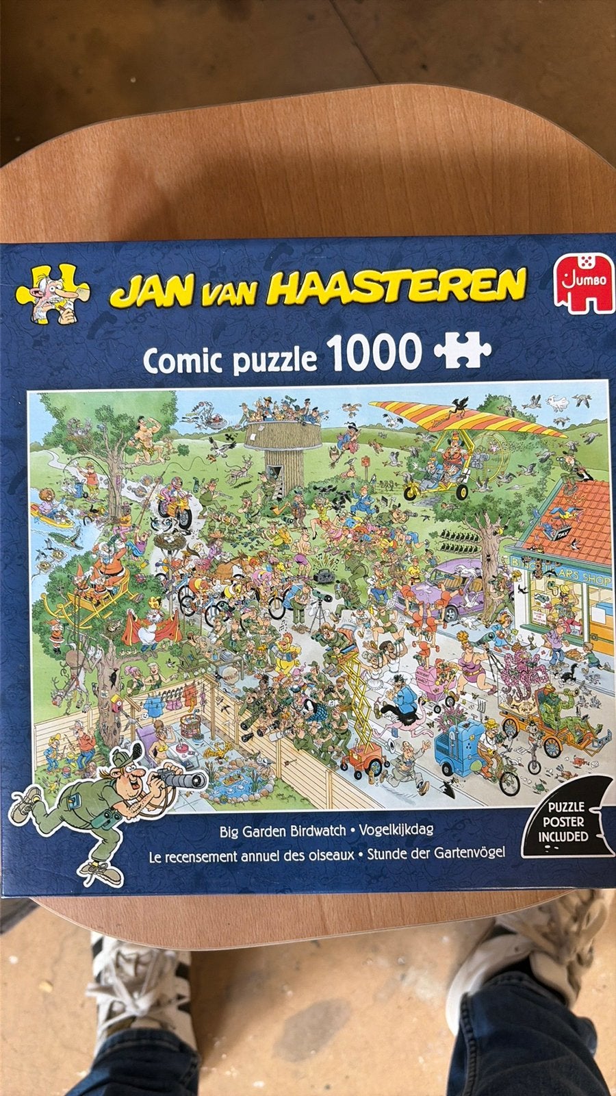 Jan can haasteren vogelkijkdag, Hobby en Vrije tijd, Denksport en Puzzels, Ophalen of Verzenden, 500 t/m 1500 stukjes, Zo goed als nieuw