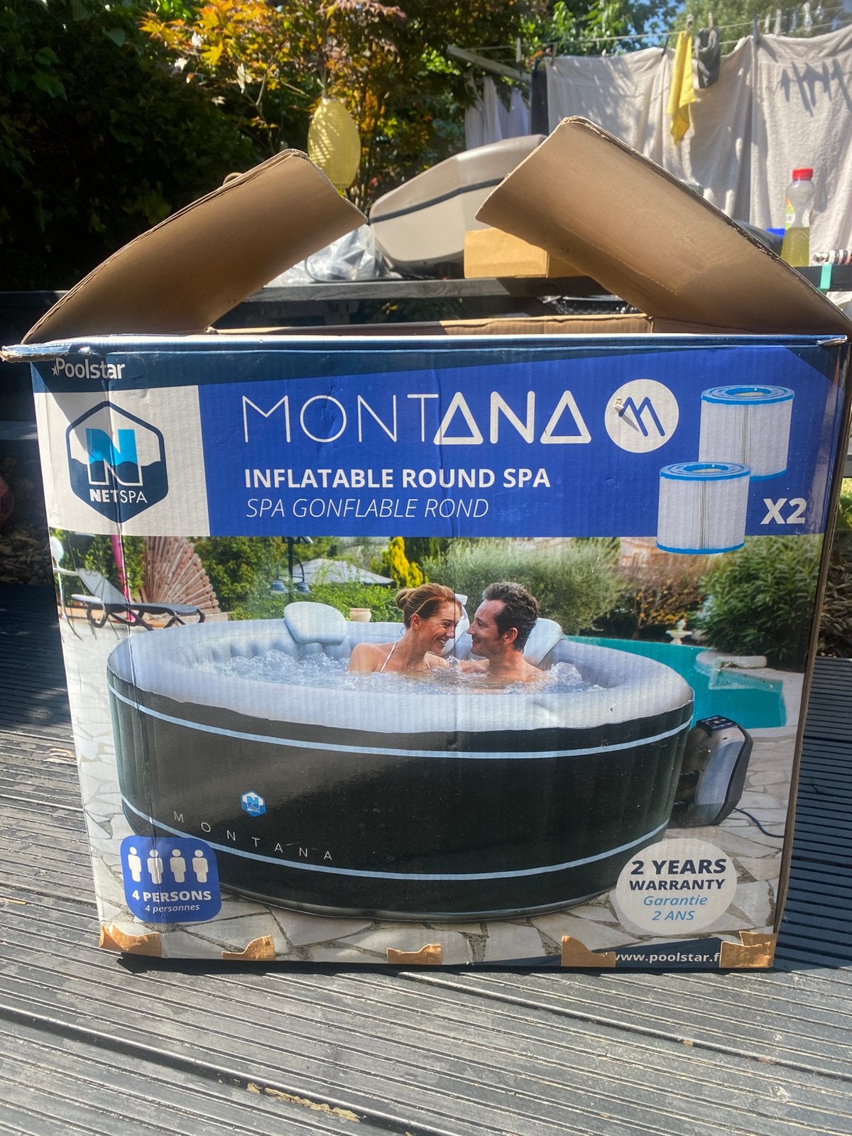 Jacuzzi zgan 4 personen, Ophalen, Zo goed als nieuw