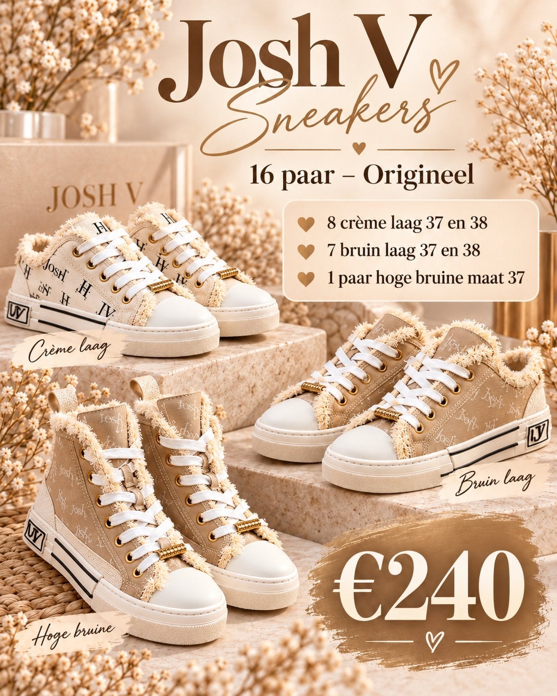 Partij josh v schoenen, Ophalen of Verzenden, Nieuw, Sneakers of Gympen