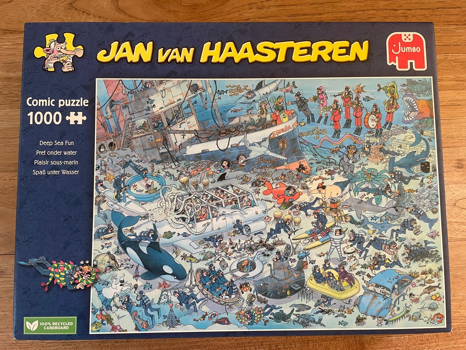Jan van Haasteren Deep Sea Fun 1000 stukjes legpuzzel, Ophalen of Verzenden, 500 t/m 1500 stukjes, Zo goed als nieuw, Legpuzzel
