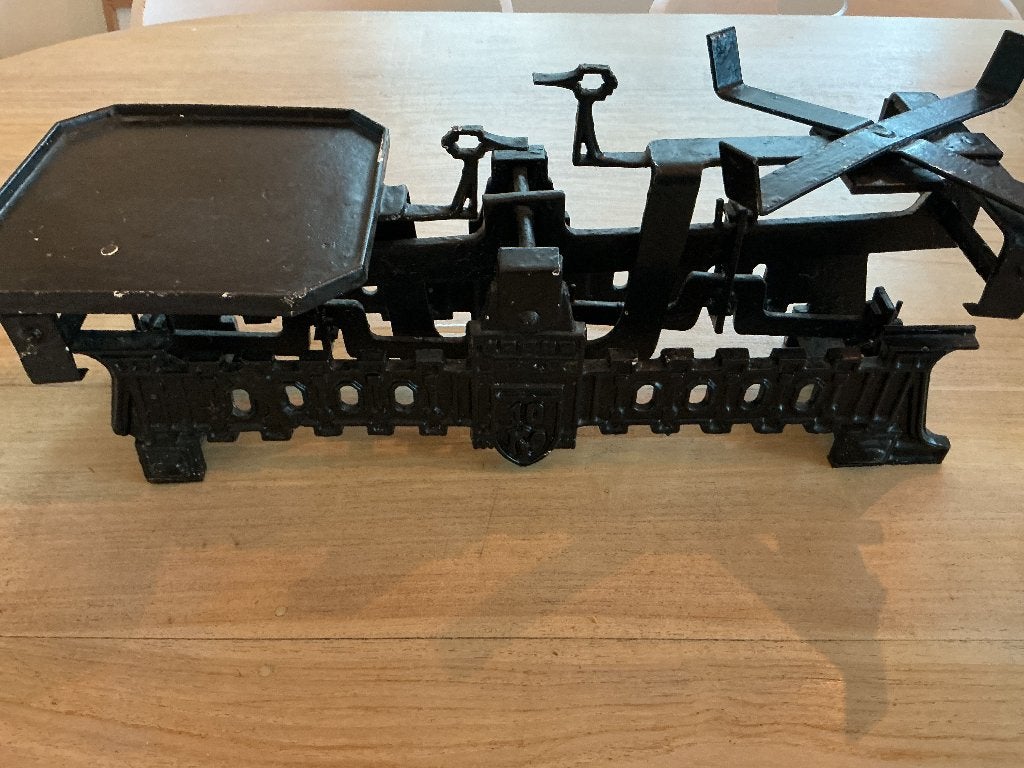 Weegschaal gietijzer zwart brocante, Ophalen
