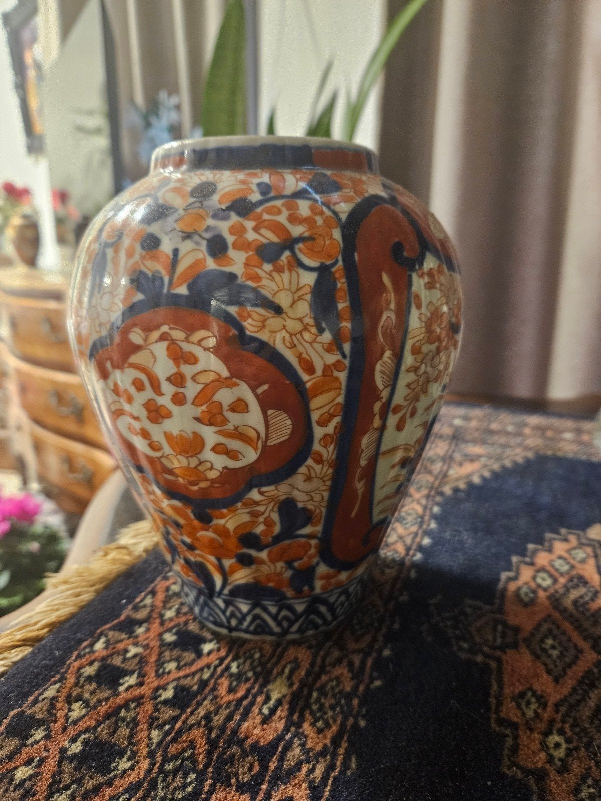 Antieke Japanse Imari Vaas - Rijk Gedecoreerd, Antiek en Kunst, Antiek | Vazen, Ophalen of Verzenden