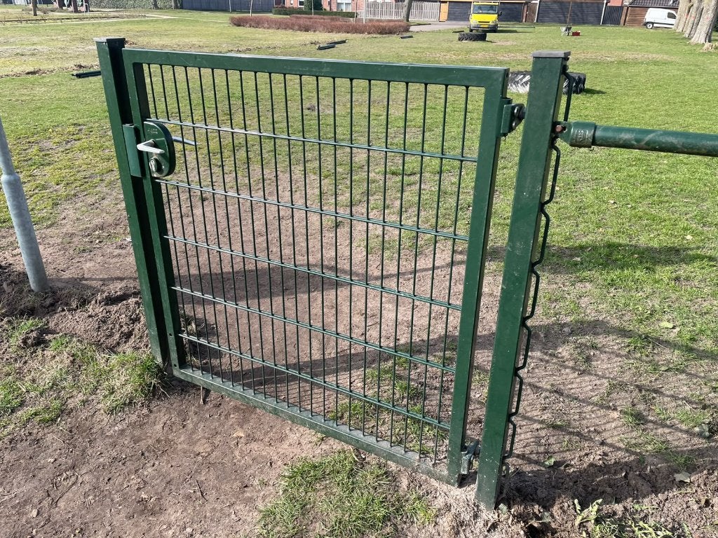 Groen gaashekwerk met bovenbuis, Tuin en Terras, Ophalen, Zo goed als nieuw, Gaashekwerk, Overige materialen