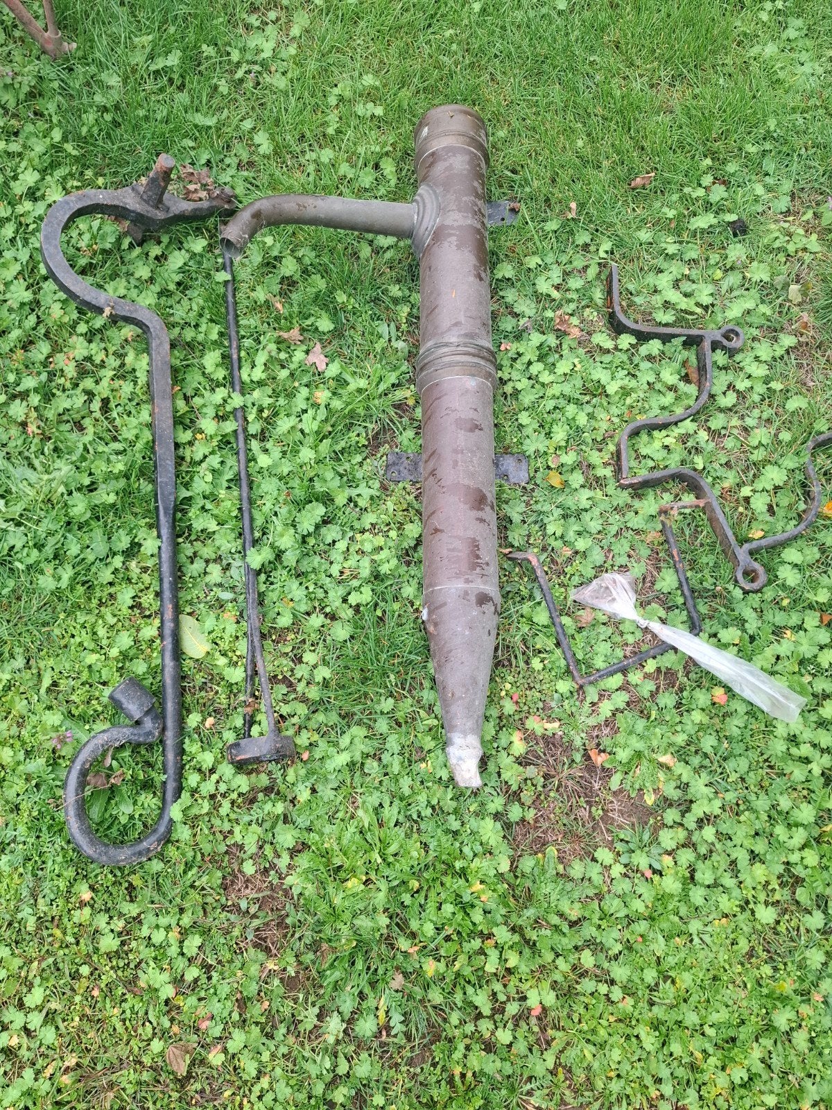 antieke koperen/metalen waterpomp, Antiek en Kunst, Ophalen