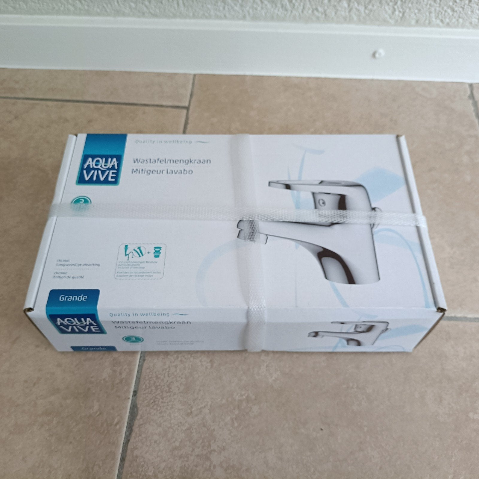 NIEUW Wastafel mengkraan, Ophalen of Verzenden, Nieuw, Chroom, Wastafel