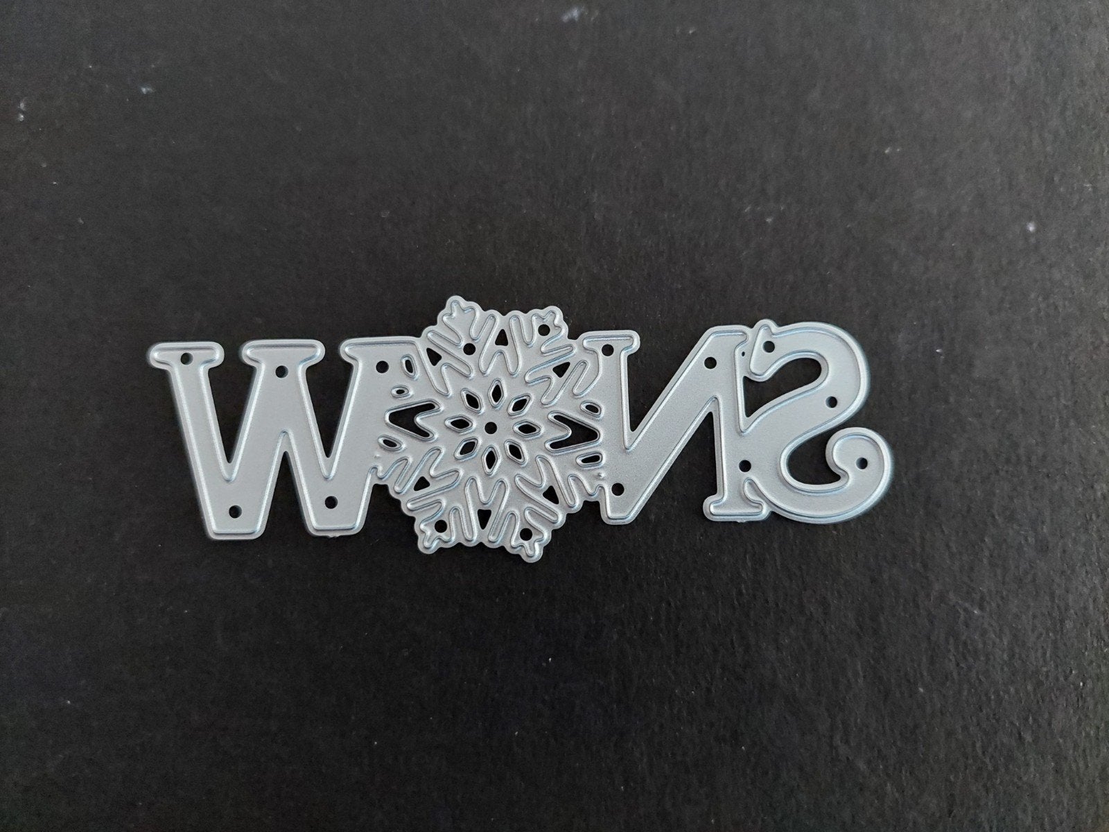 Snijmal tekst Snow - NU € 2,-!, Ophalen of Verzenden, Nieuw, Overige thema's, Pons of Mal