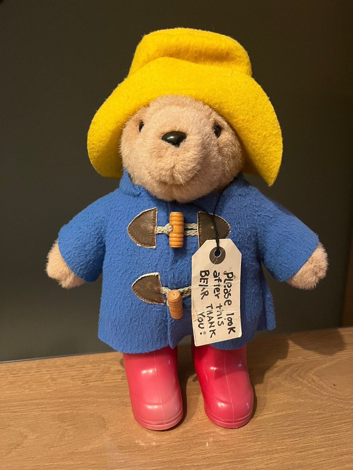 Mooie vintage beertje Paddington 27cm, Ophalen of Verzenden, Stoffen beer, Overige merken