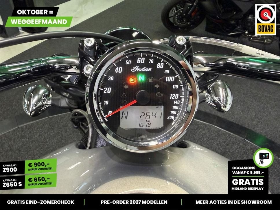 Indian Scout ABS (bj 2022) 2,641 km, 2 cilinders, Onbekend, 1133 cc, Meer dan 35 kW