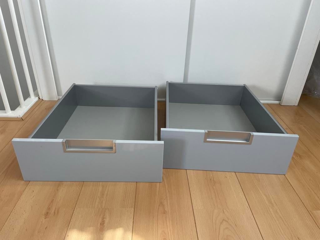 6 Ikea pax lades met geleiders, 5 laden of meer, 50 tot 100 cm, Zo goed als nieuw, Minder dan 100 cm