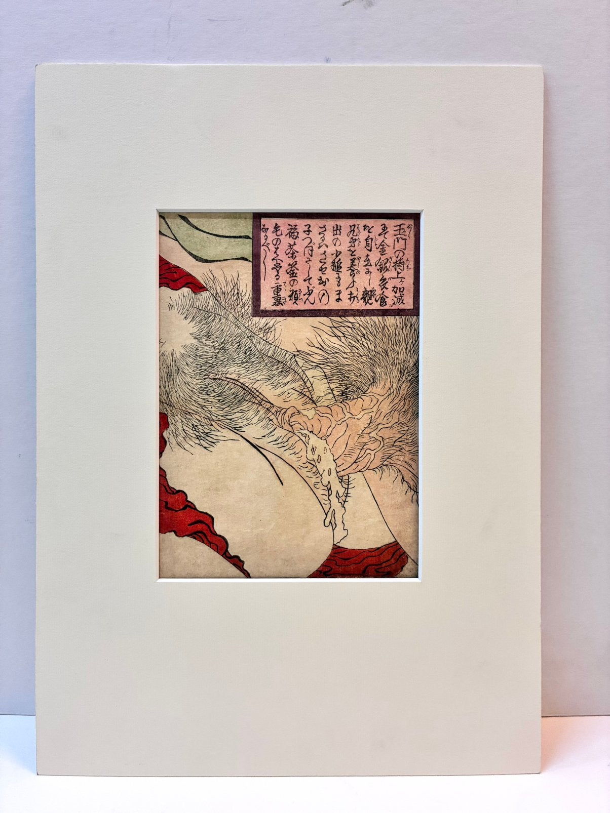 Originele Japanse Shunga houtsnede, ukiyo-e, Origineel, Ophalen of Verzenden, Portret en Figuren, Houtsnede