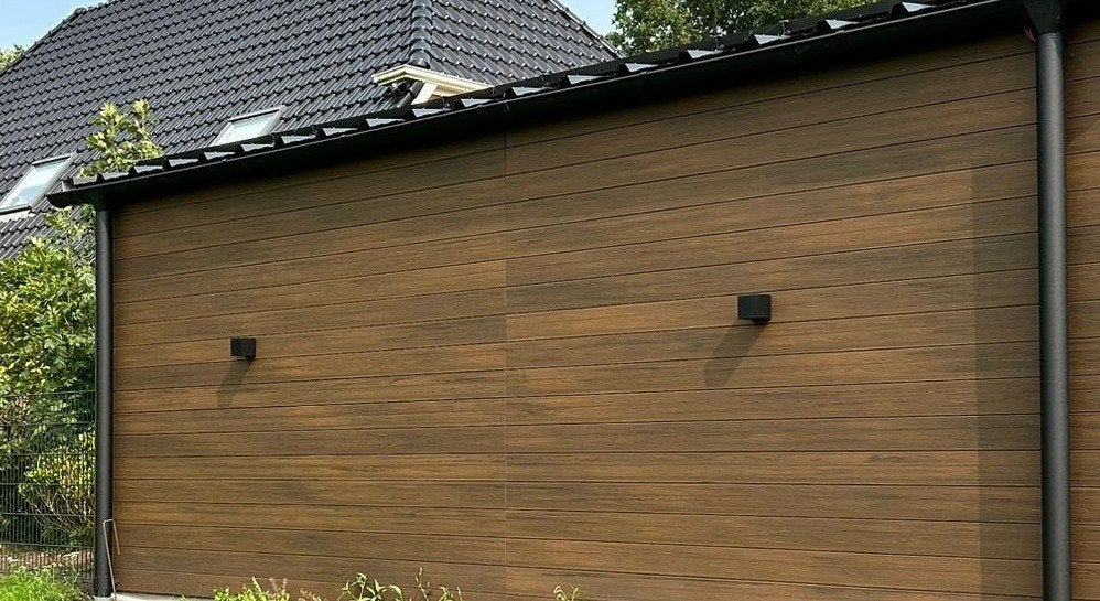 WPC Wandbekleding Overkapping | Luxe Houtlook Gevelpanelen, Kunststof, Nieuw, Ophalen of Verzenden, 2 meter of meer