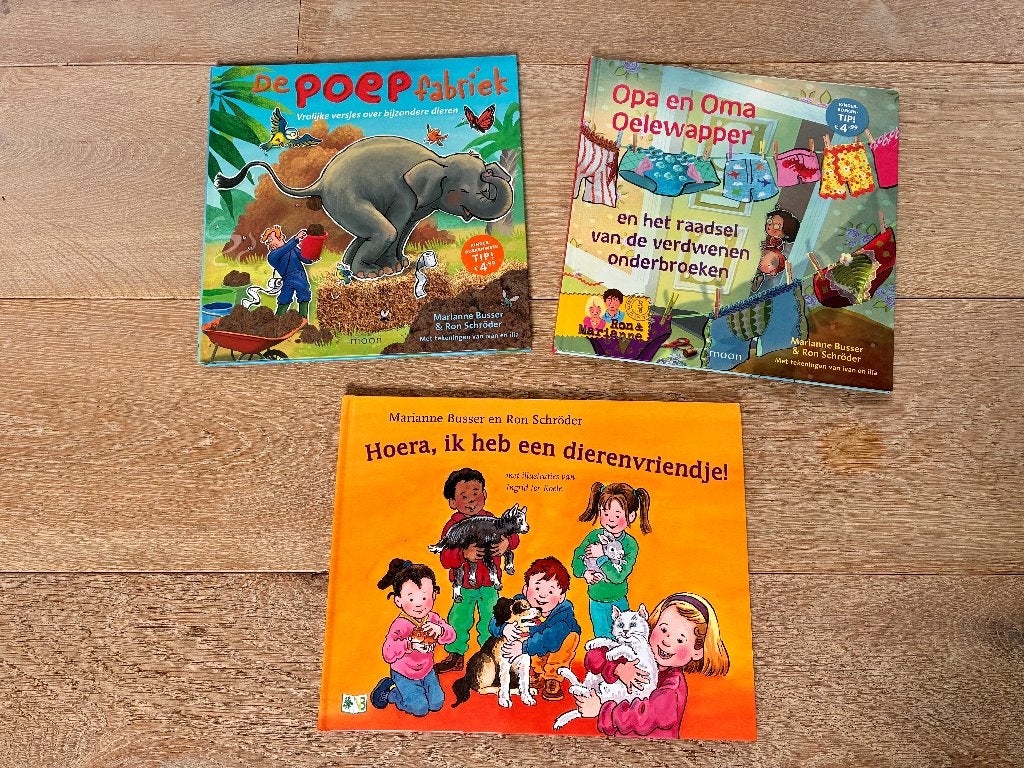 9x Kinderboeken Marianne Busser en Ron Schröder, Boeken, Ophalen of Verzenden, Zo goed als nieuw, Fictie algemeen