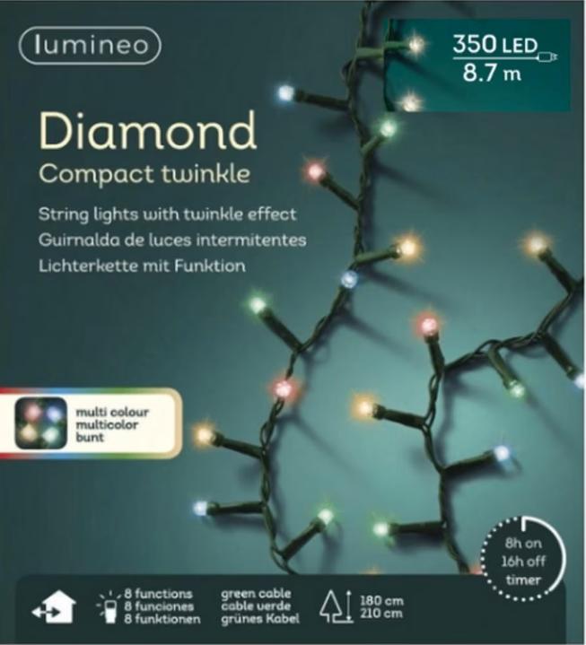 Mini | LED 350 lampen | Multi Twinkel Van 29 Voor 7, Diversen, Kerst, Nieuw, Ophalen of Verzenden