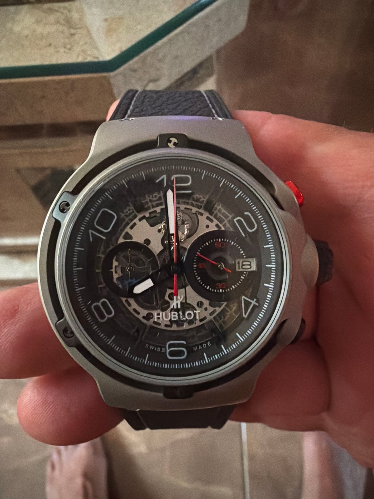 Hublot Polshorloge Replica - Niet Automatisch, Overige merken, Staal, Polshorloge, Ophalen of Verzenden