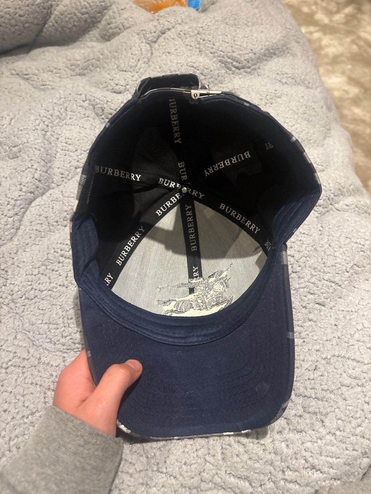 Burberry pet met Nova Check patroon, Ophalen, Zo goed als nieuw, One size fits all, Pet