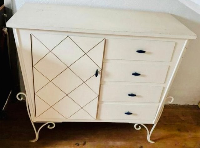 Antiek prinsessen  kastje dressoir make-up tafel, Huis en Inrichting, Kasten | Dressoirs, Ophalen, Gebruikt, 50 tot 100 cm, Met lade(s)