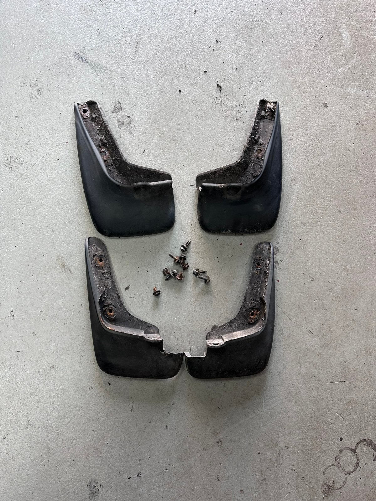 Toyotq Starlet P9 Setje Spatlappen Nette Staat, Ophalen of Verzenden, Achter, Toyota, Bumper