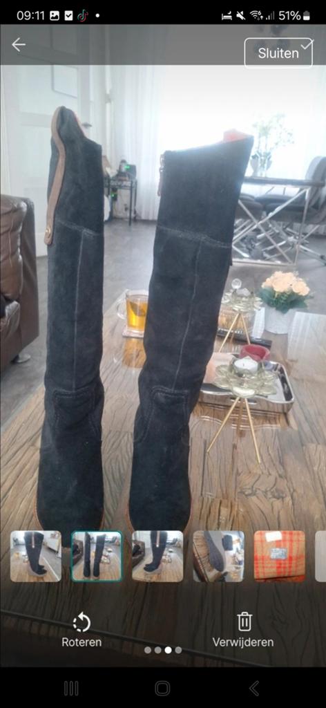 Tommy Hilfiger Laarzen Maat 40, Kleding | Dames, Schoenen, Hoge laarzen, Zwart, Ophalen of Verzenden, Gedragen
