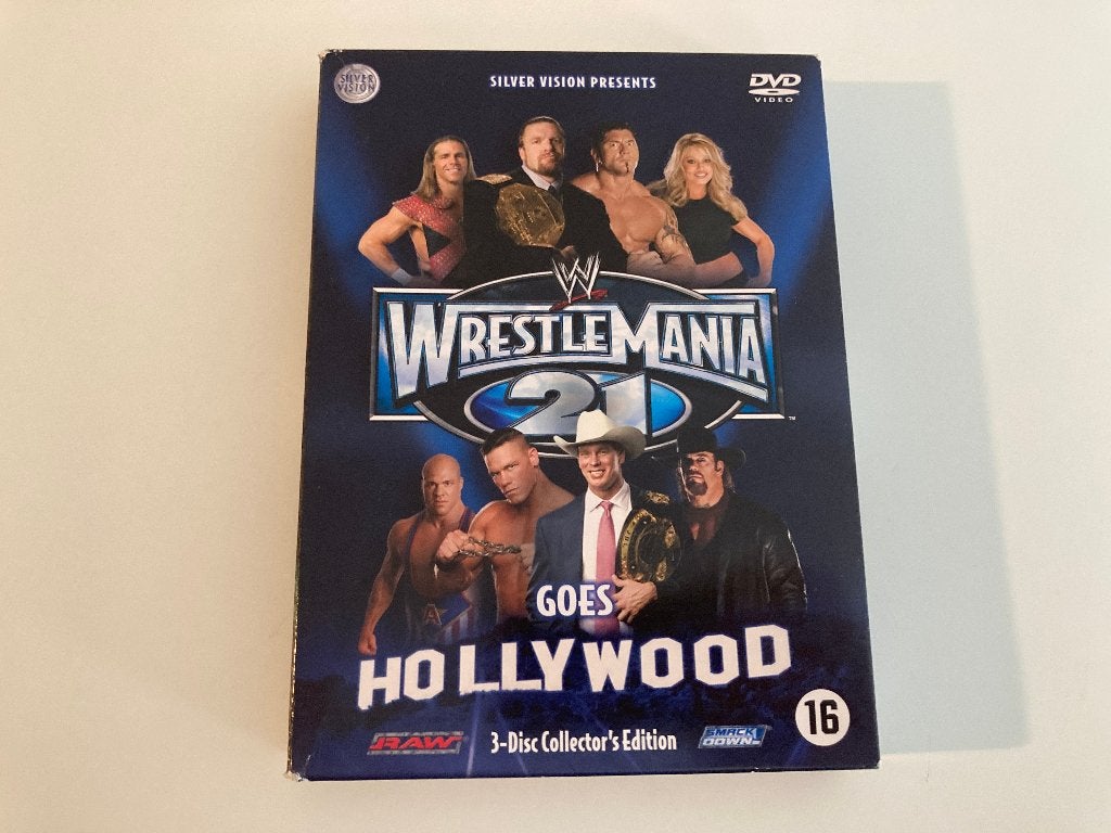 Wrestle Mania 21 - Goes Hollywood DVD, Alle leeftijden, Ophalen of Verzenden, Zo goed als nieuw, Cursus of Instructie