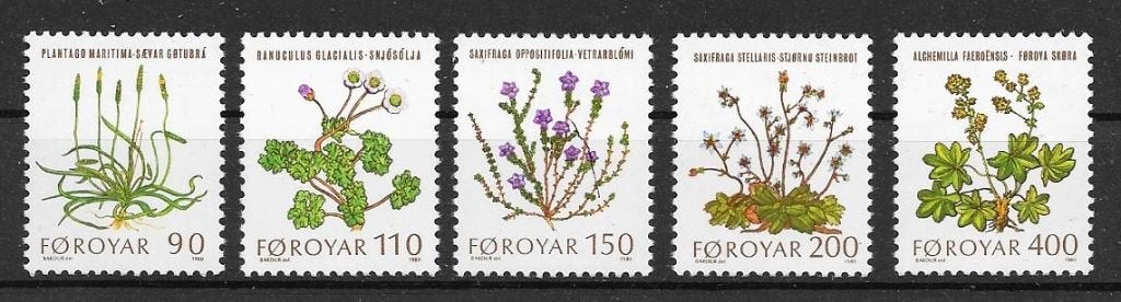 Denemarken (Faeröer) Michel 48-52 postfris, Ophalen of Verzenden, Denemarken, Postfris