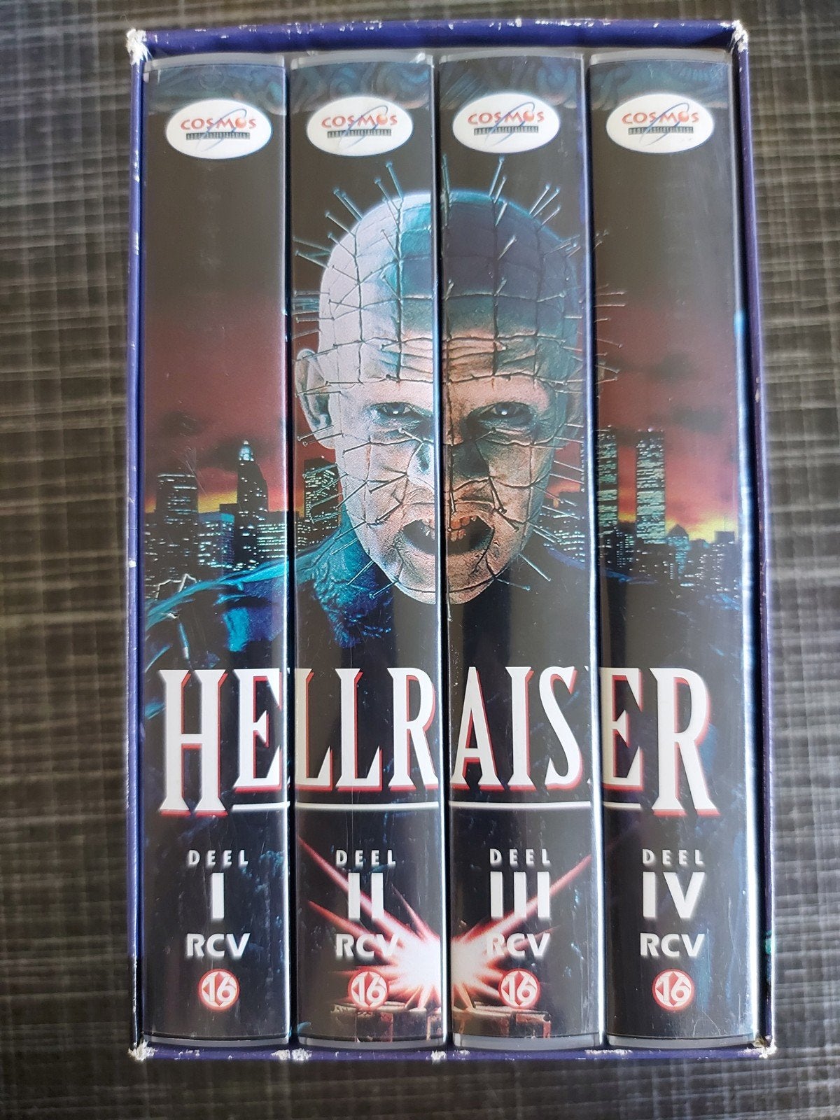 Hellraiser I-IV VHS Boxset - Horror Klassiekers, Horror, Vanaf 16 jaar, Boxset, Ophalen of Verzenden